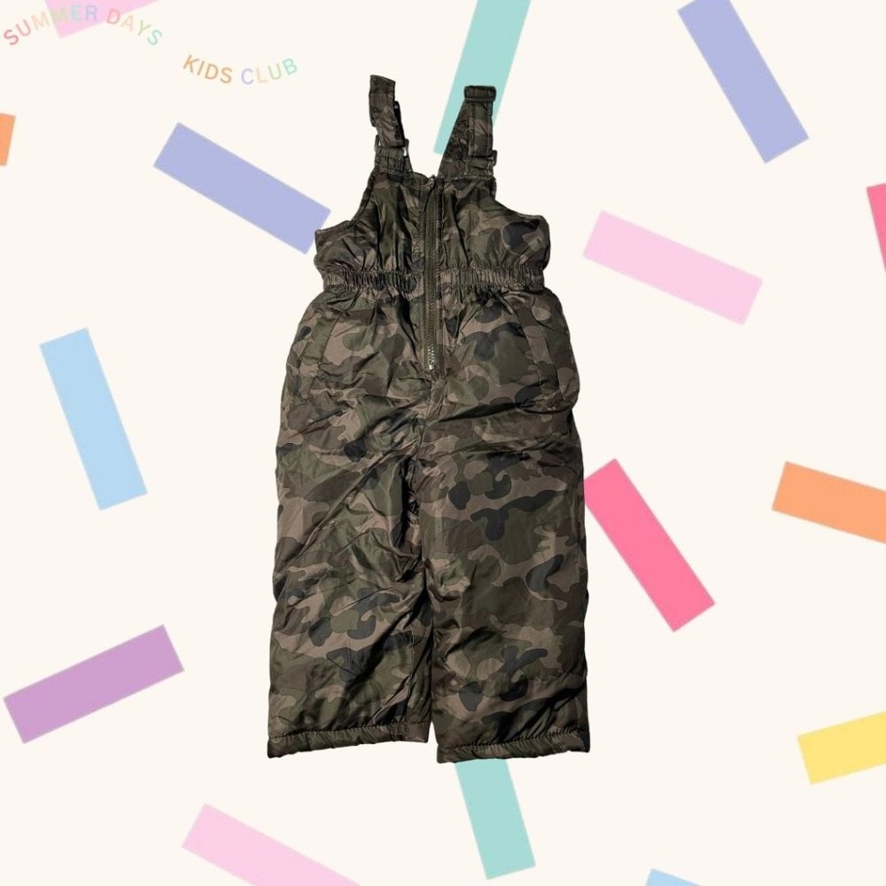 TAHARI baby snow suit 18M green camo heavy-weight and warm